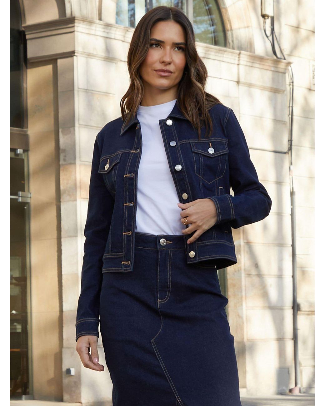 Threadbare Blue Stretch Denim Jacket