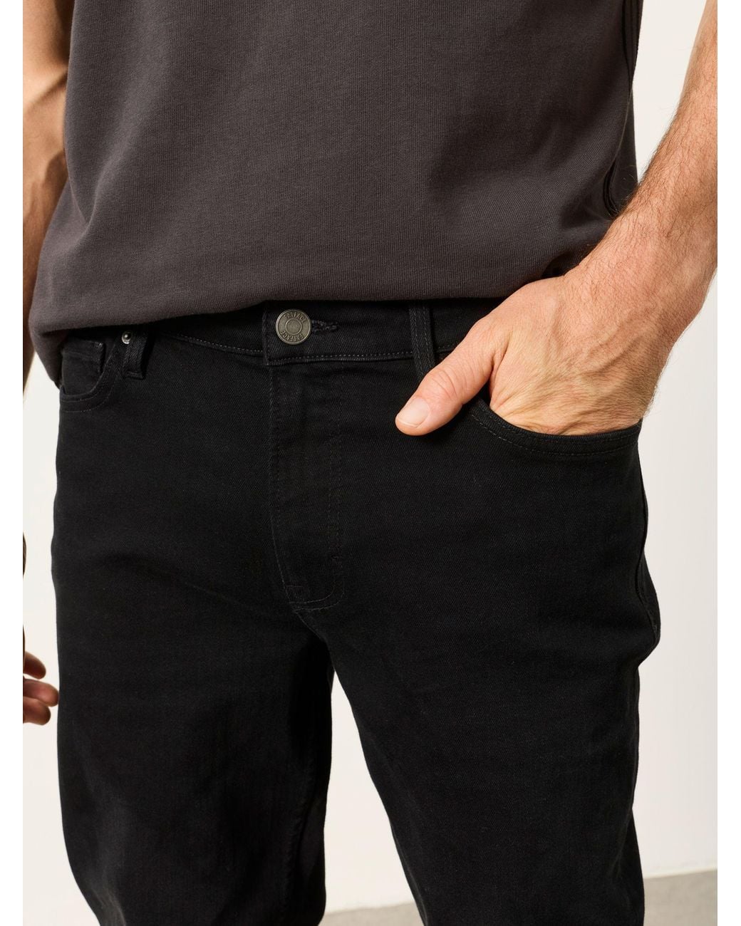 FatFace Black Slim Fit Jeans for men