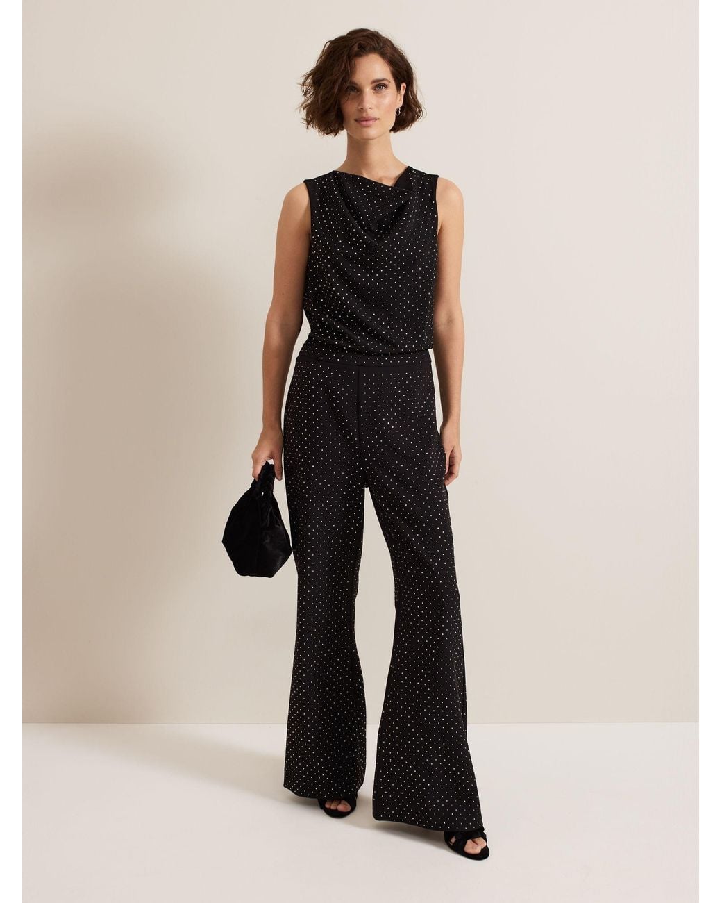 Phase Eight Black Ottie Top