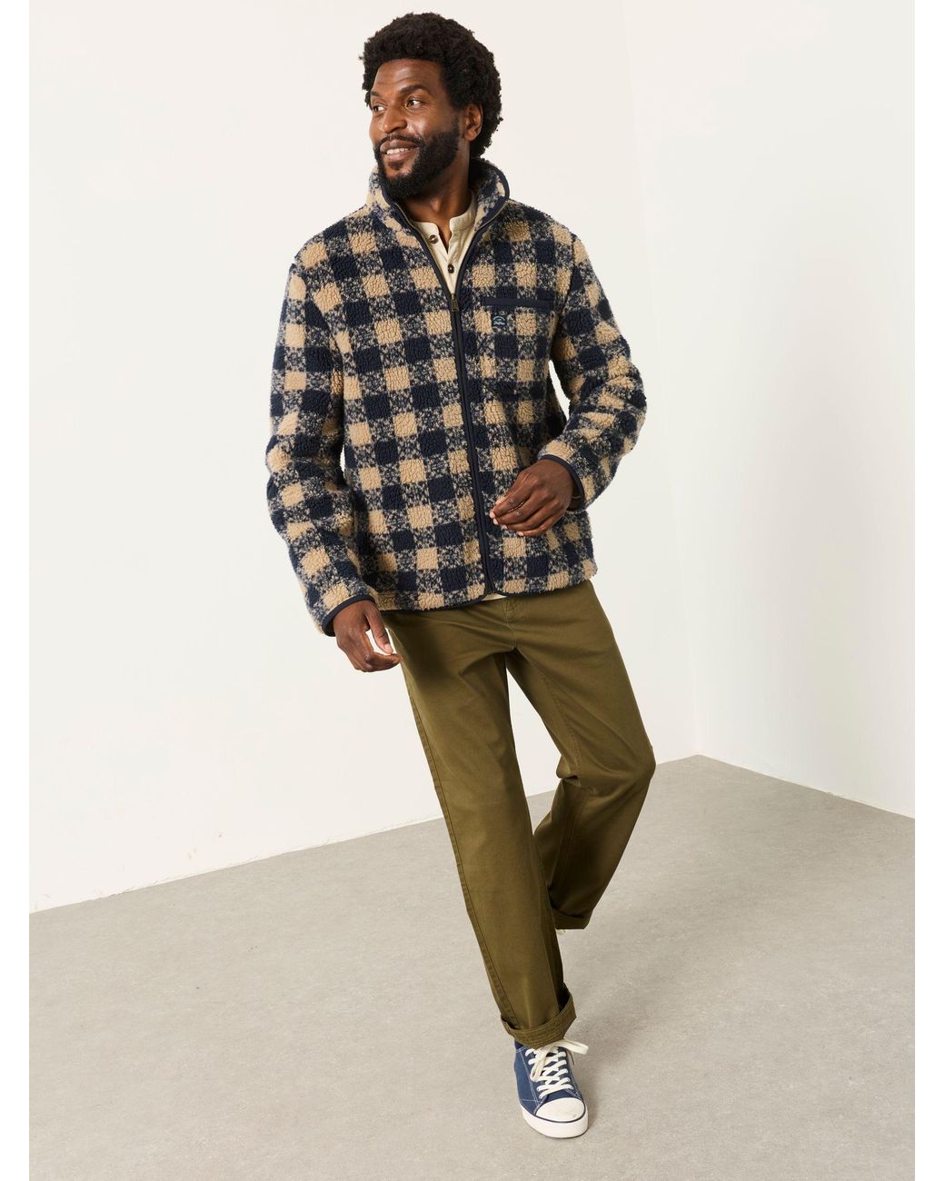 FatFace Green Carbis Relaxed Fit Chinos for men