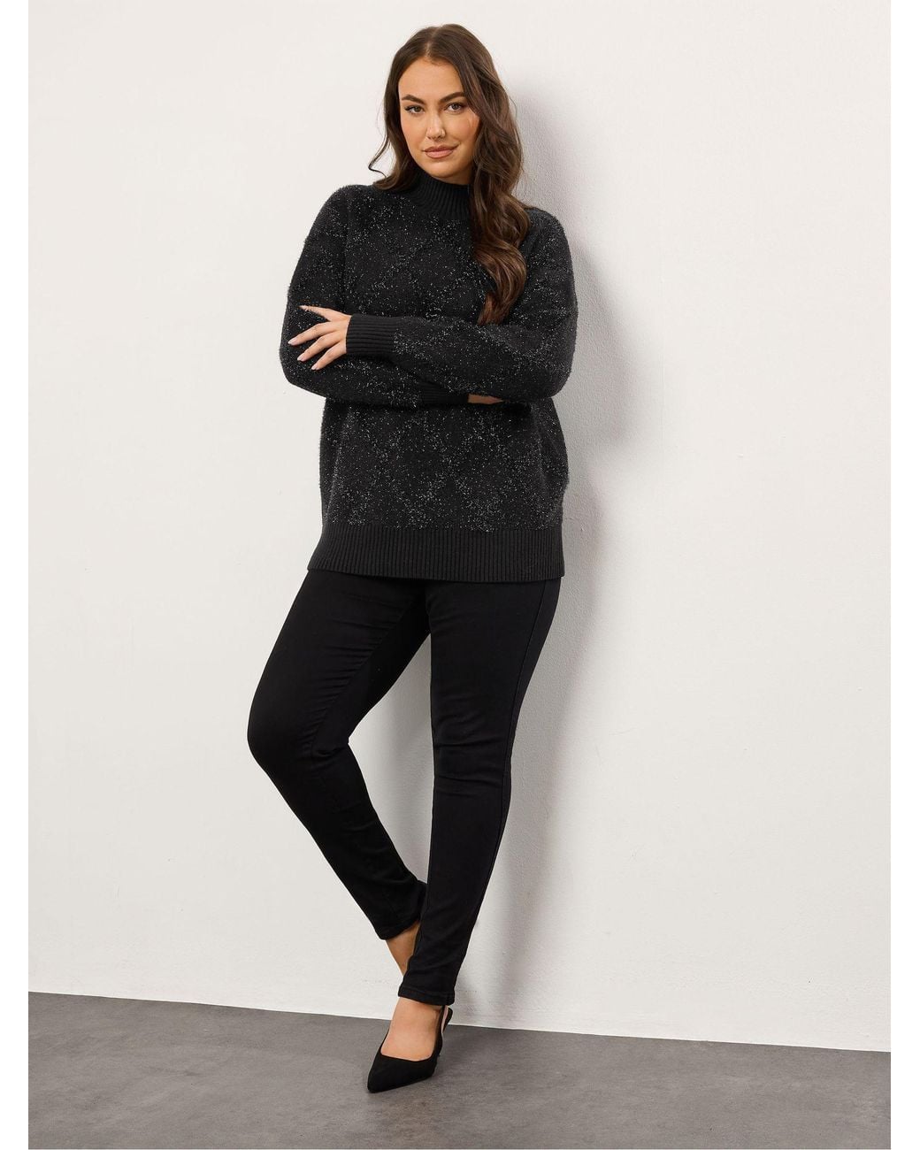 Evans Black Diamond Tinsel Jumper