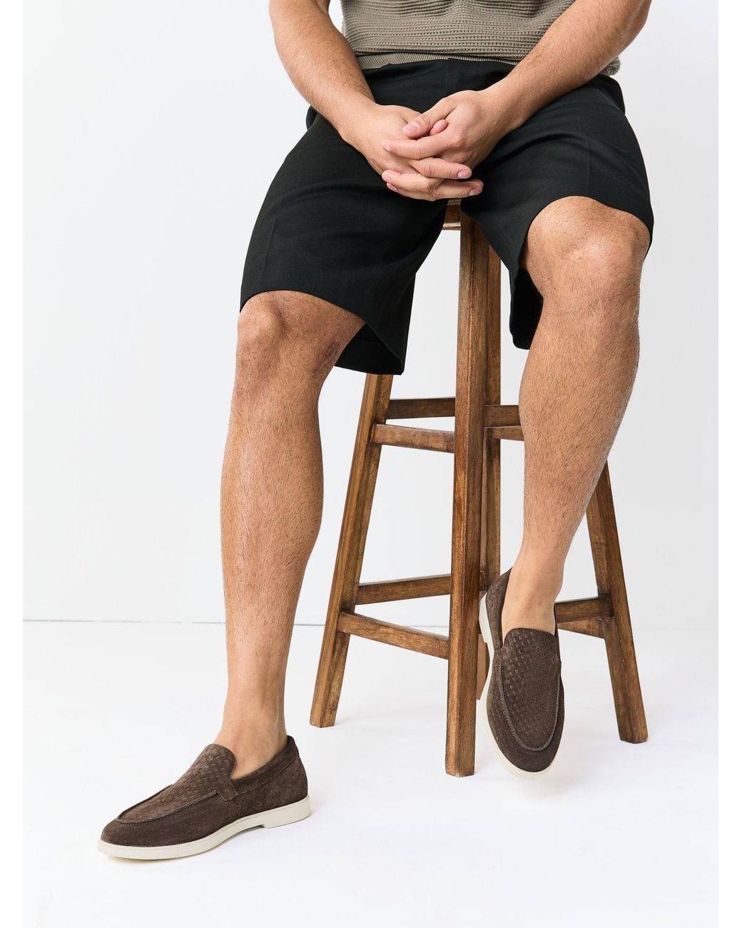 Next Natural Suede Loafers for men