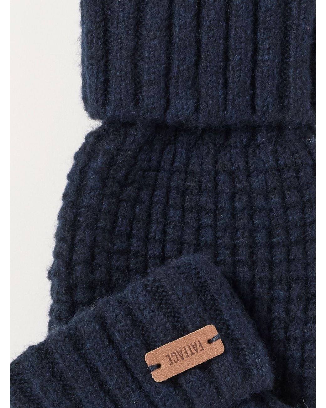 FatFace Blue Waffle Gloves for men