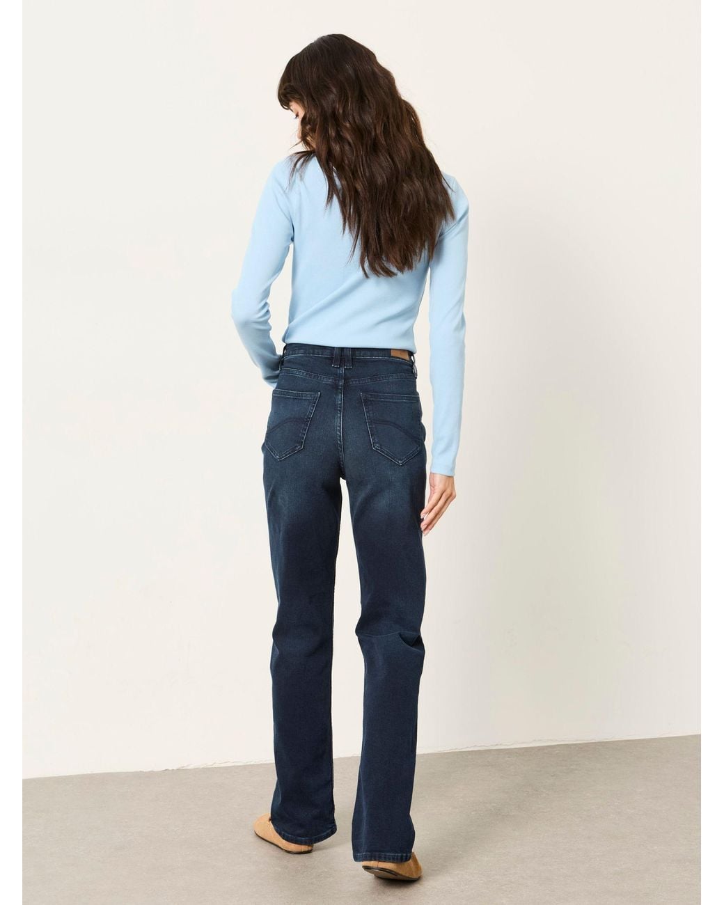 FatFace Blue Fatface Carmel Ink Petite Washed Jeans