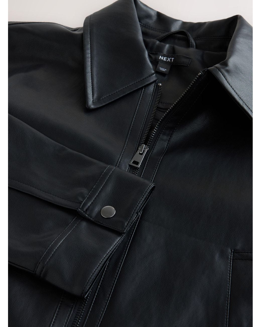 Next Blue Faux Leather Jacket