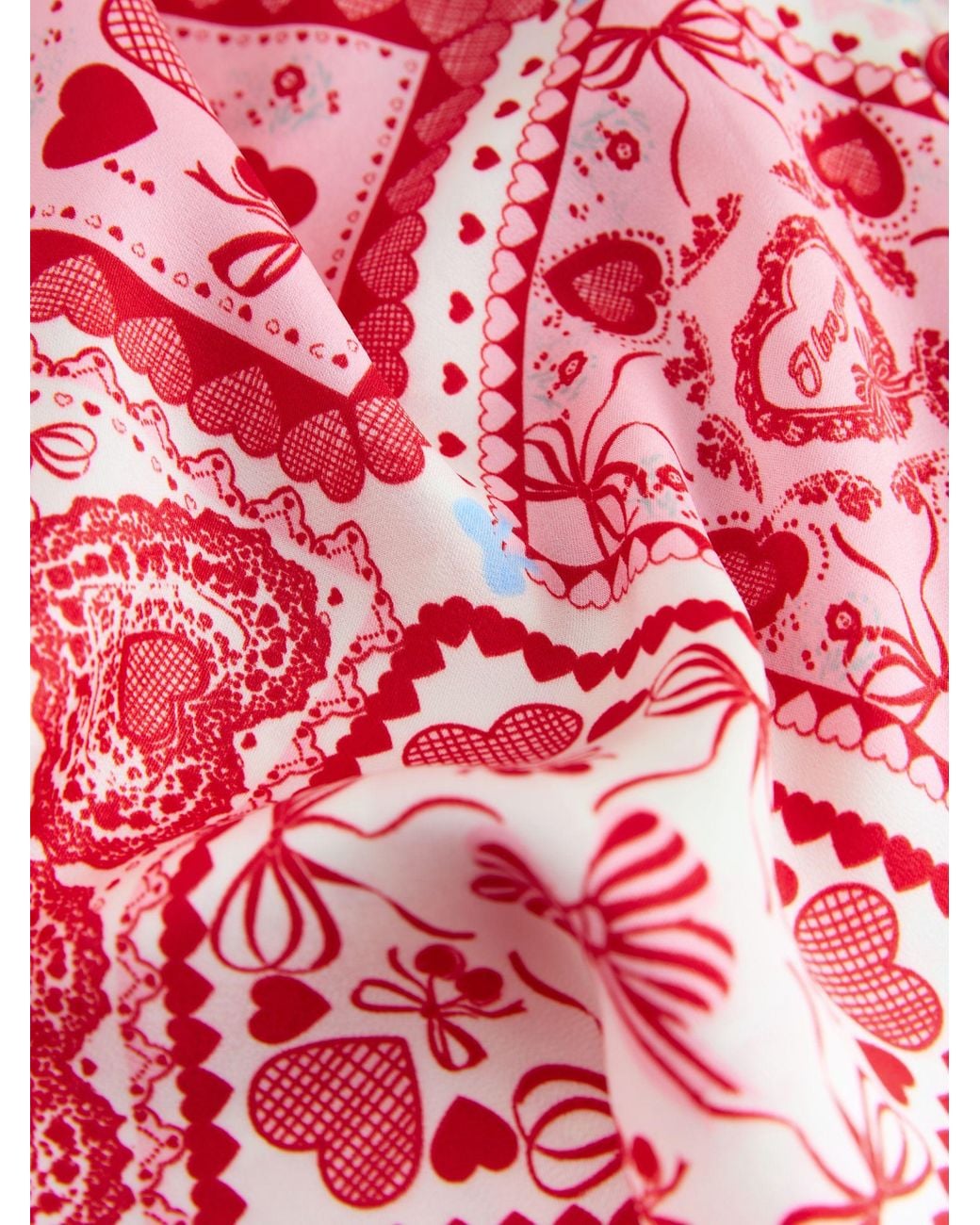 Next Pink Bows Satin Button Through Pyjamas