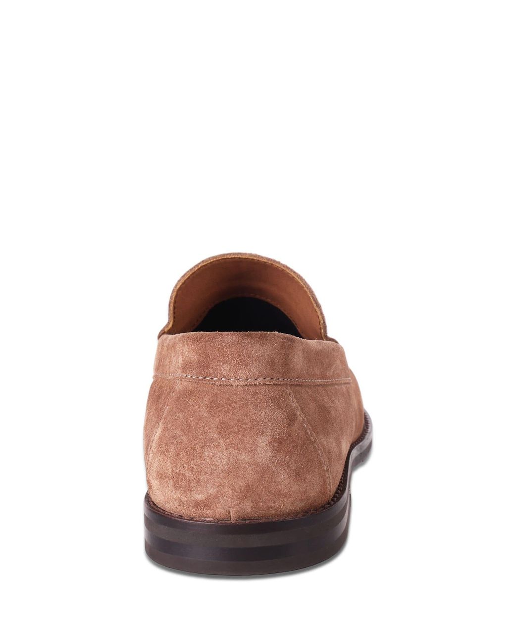 OFF THE HOOK Brown Ronan Suede Apron Loafers for men