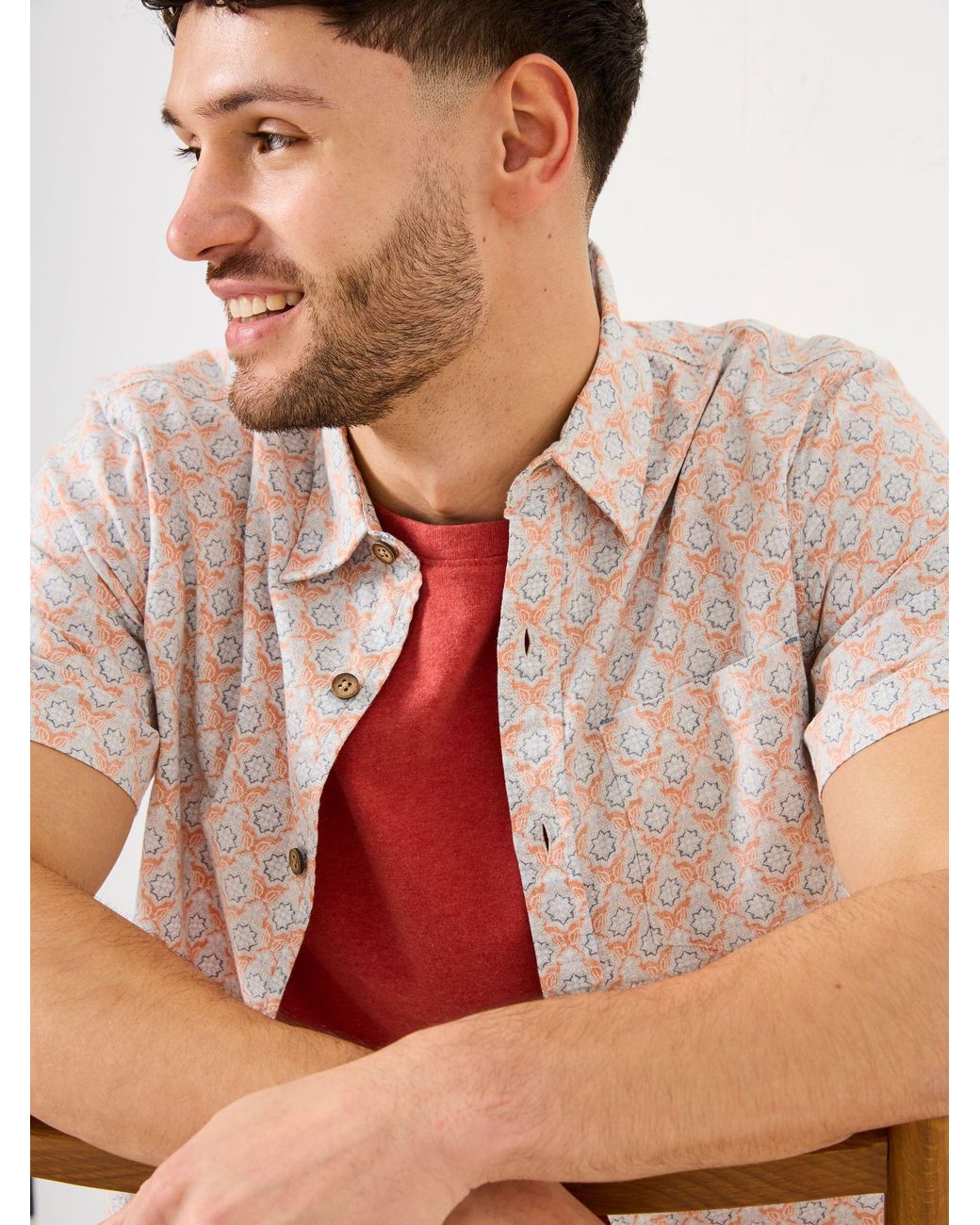 FatFace Multicolor Short Sleeve Shirt for men