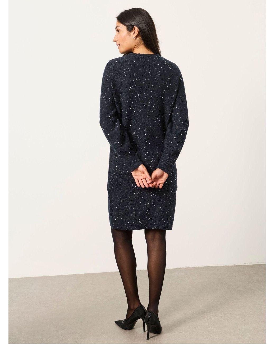 FatFace Blue Skylar Knitted Dress