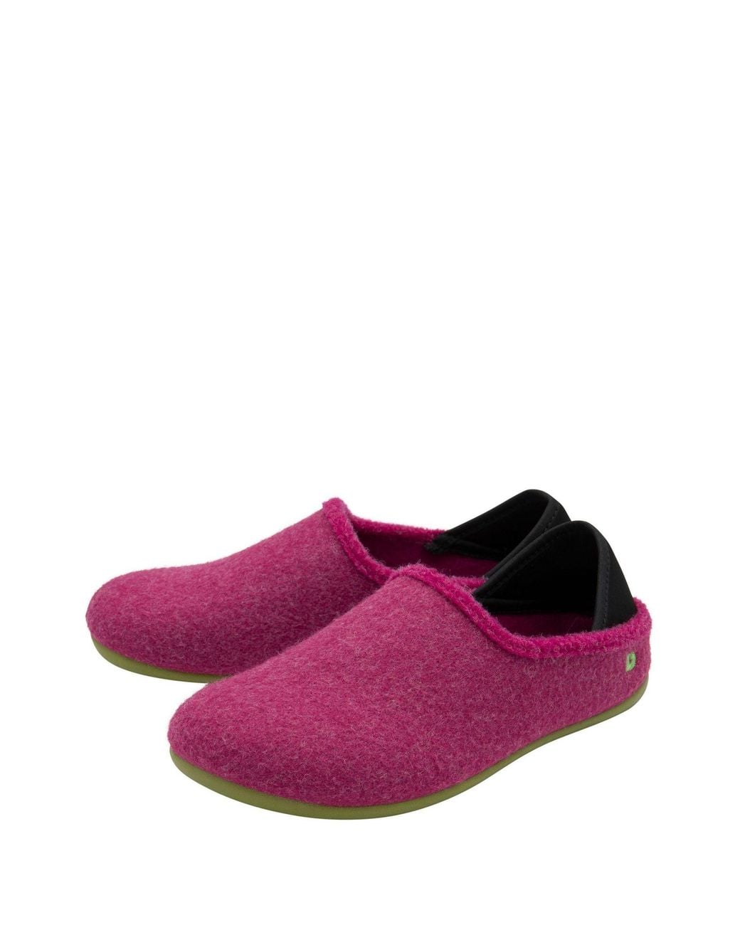 Lotus Pink Textile Flat Slippers