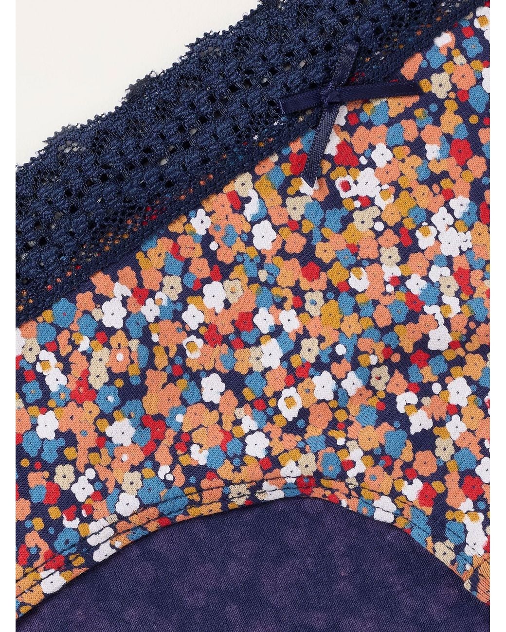 FatFace Blue Fatface Floral Short Knickers