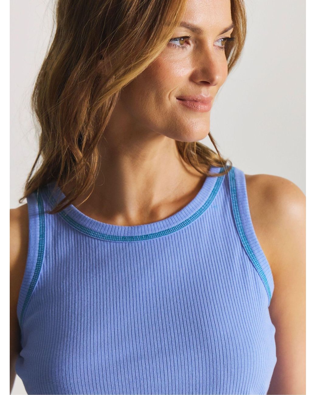 Simply Be Blue Pretty Secrets Ribbed Pyjamas 2 Pack