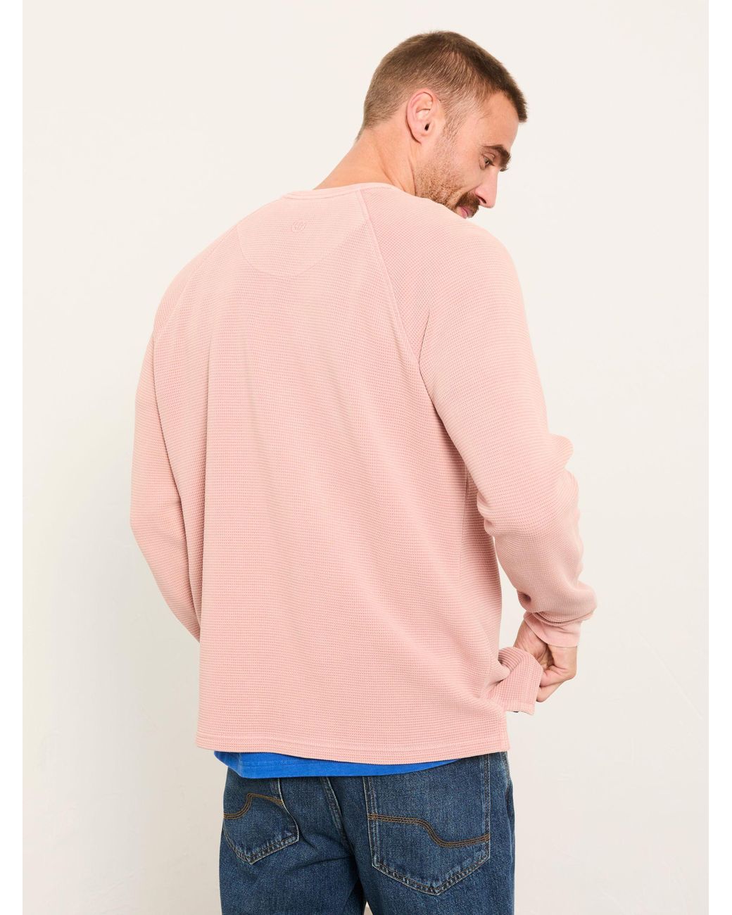 FatFace Pink Wye Crew Neck Sweat for men