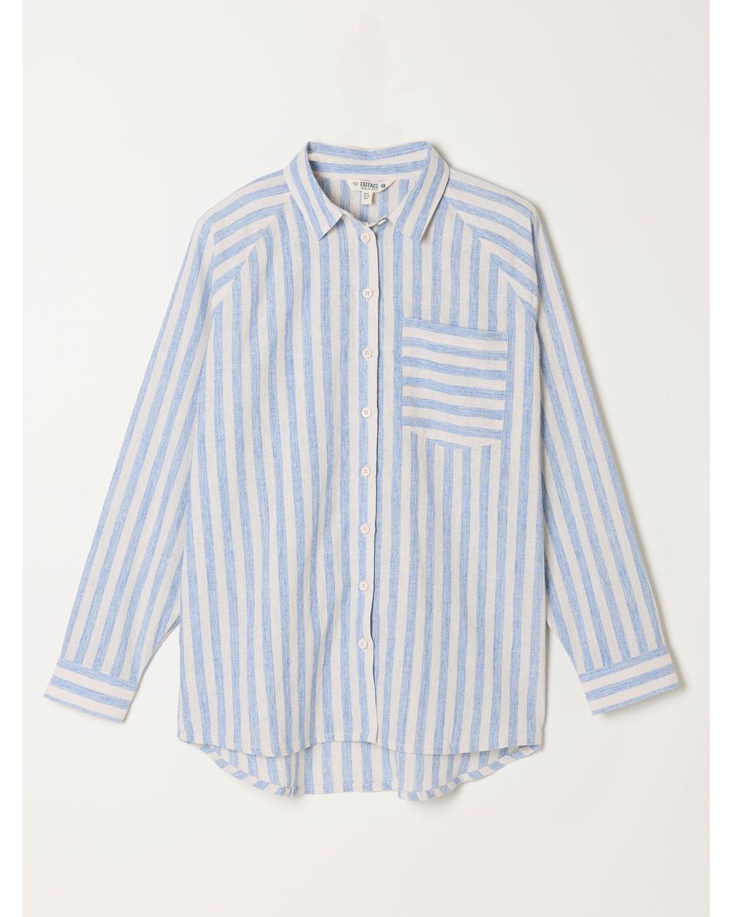 FatFace Blue Bessie Stripe Shirt
