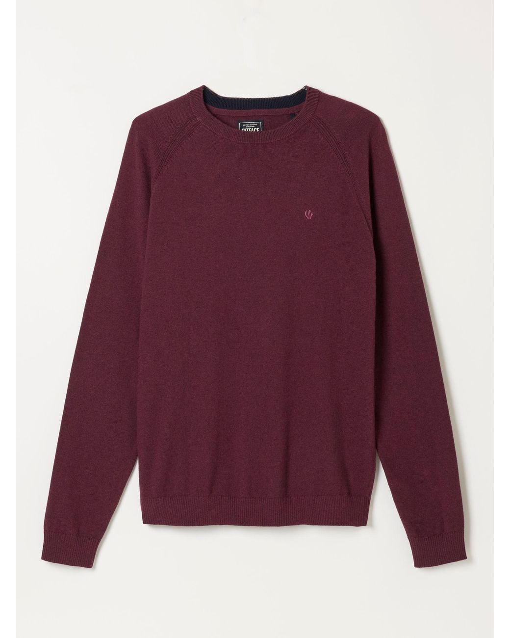 FatFace Red Rye Crew Neck Knitted Jumper for men