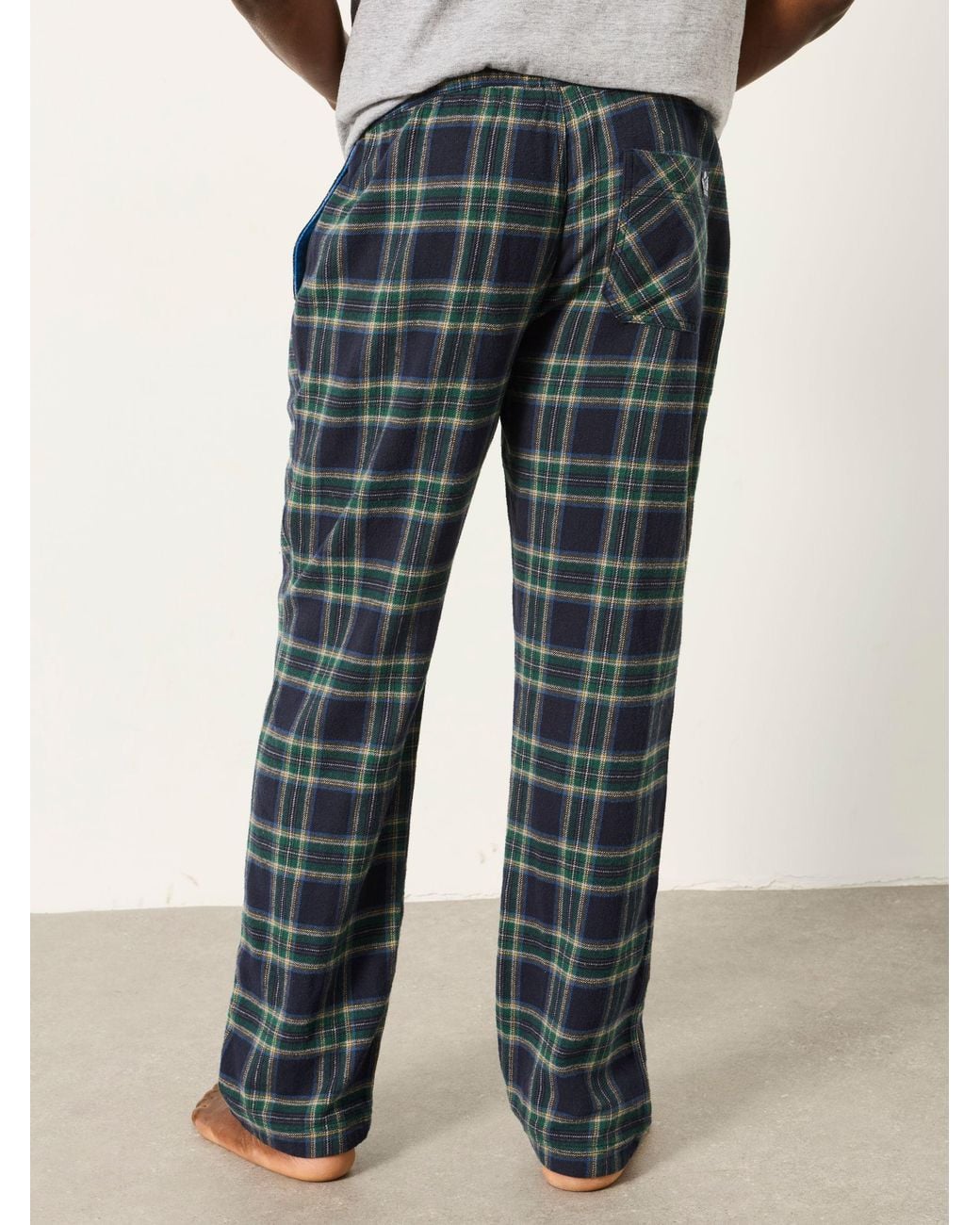 FatFace Black Kelty Check Pyjama Bottom for men