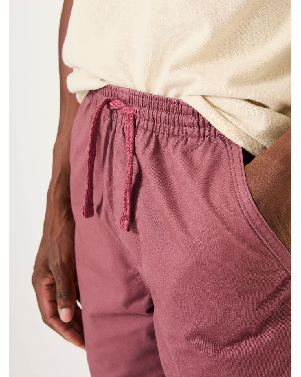 FatFace Red Seaton Pull On Shorts for men