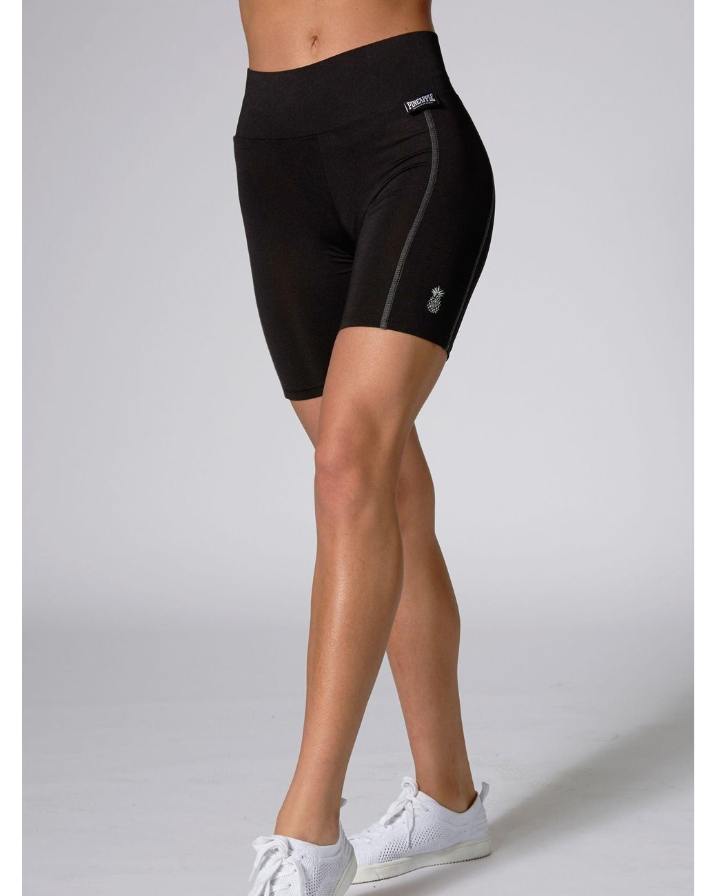 Pineapple Black Performance Cycling Shorts