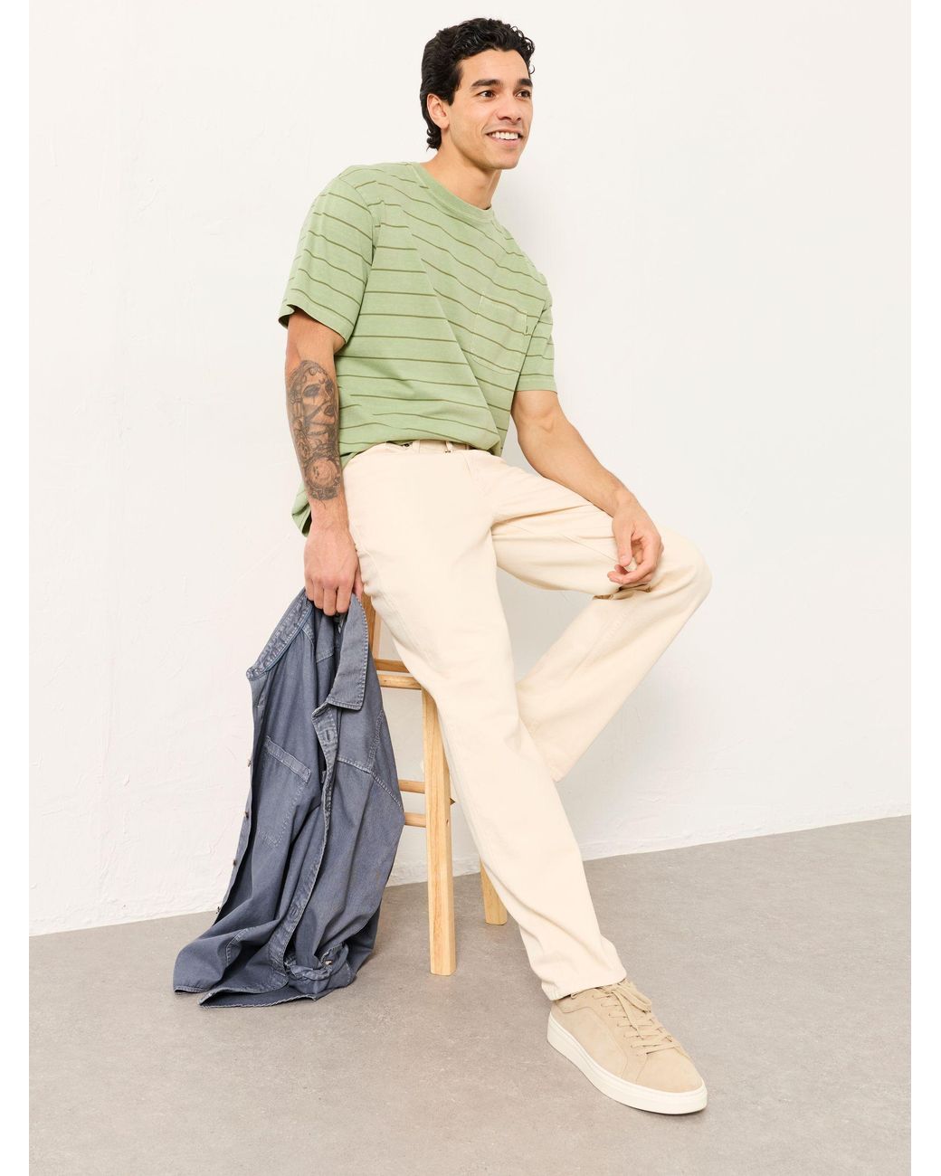 FatFace Natural Straight Fit Jeans for men