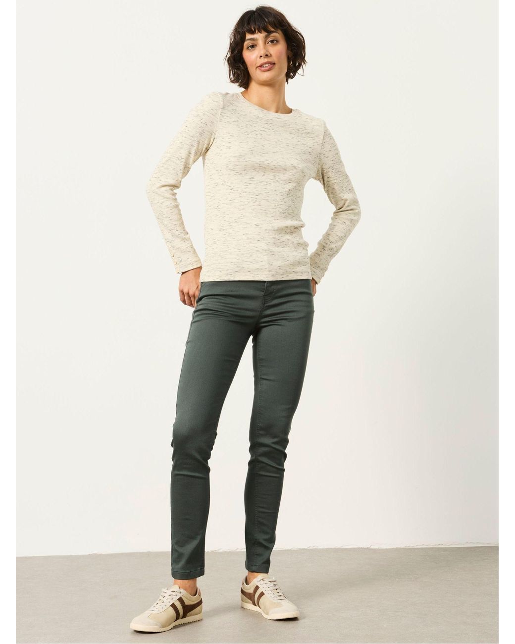FatFace Green Hayle Five Pocket Jeggings