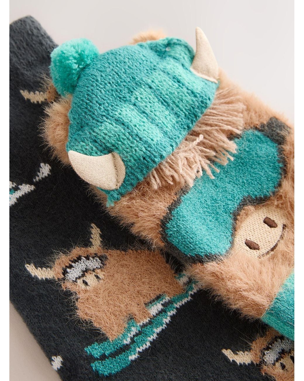 Next Blue Winter Hamish Fluffy Socks 2 Pack for men