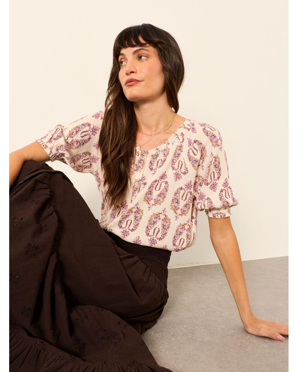FatFace Pink Fatface Kai Kai Blouse
