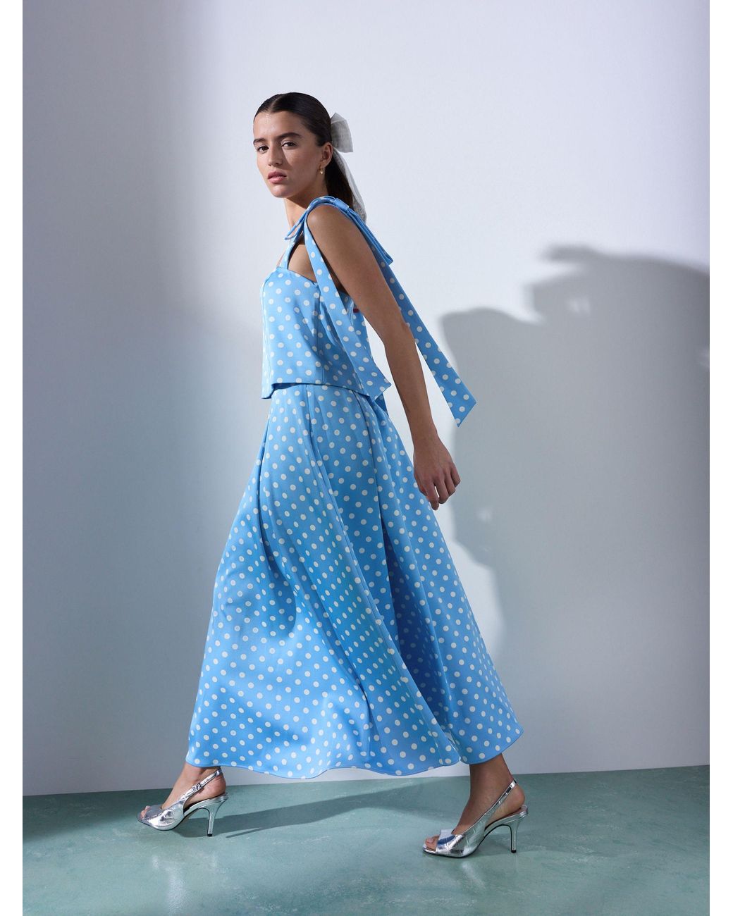 Next Tabitha Simmons X Full Maxi Skirt in Blue | Lyst