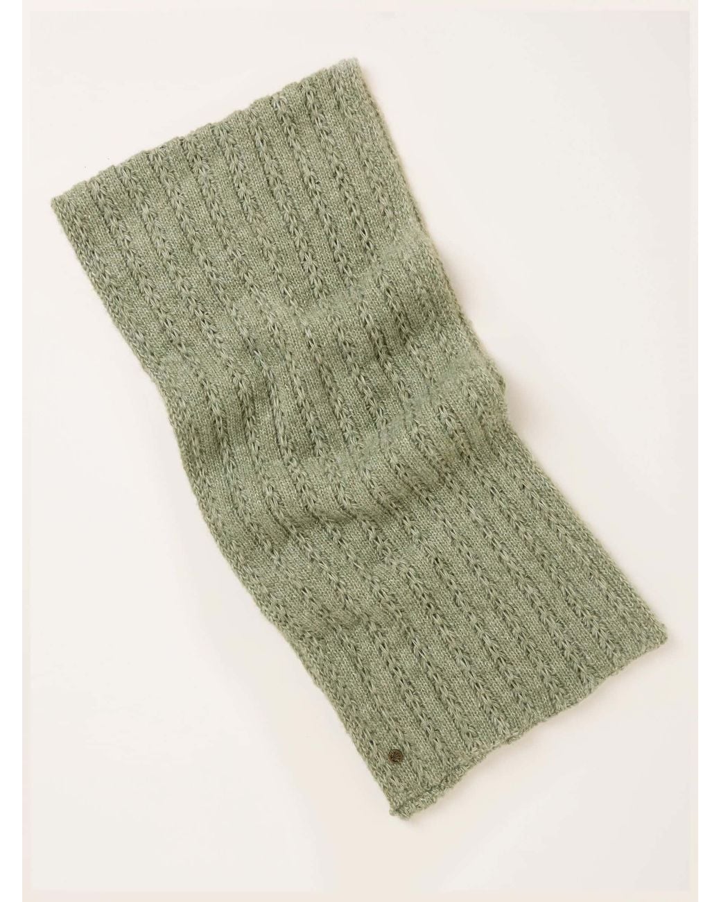 FatFace Green Pointelle Snood