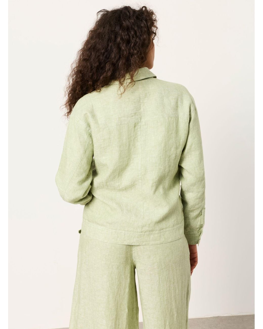 FatFace Green Fatface Darcy Petite Linen Jacket