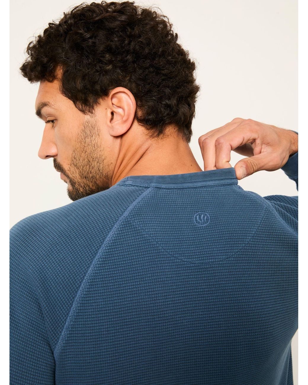 FatFace Blue Wye Crew Neck Sweat for men