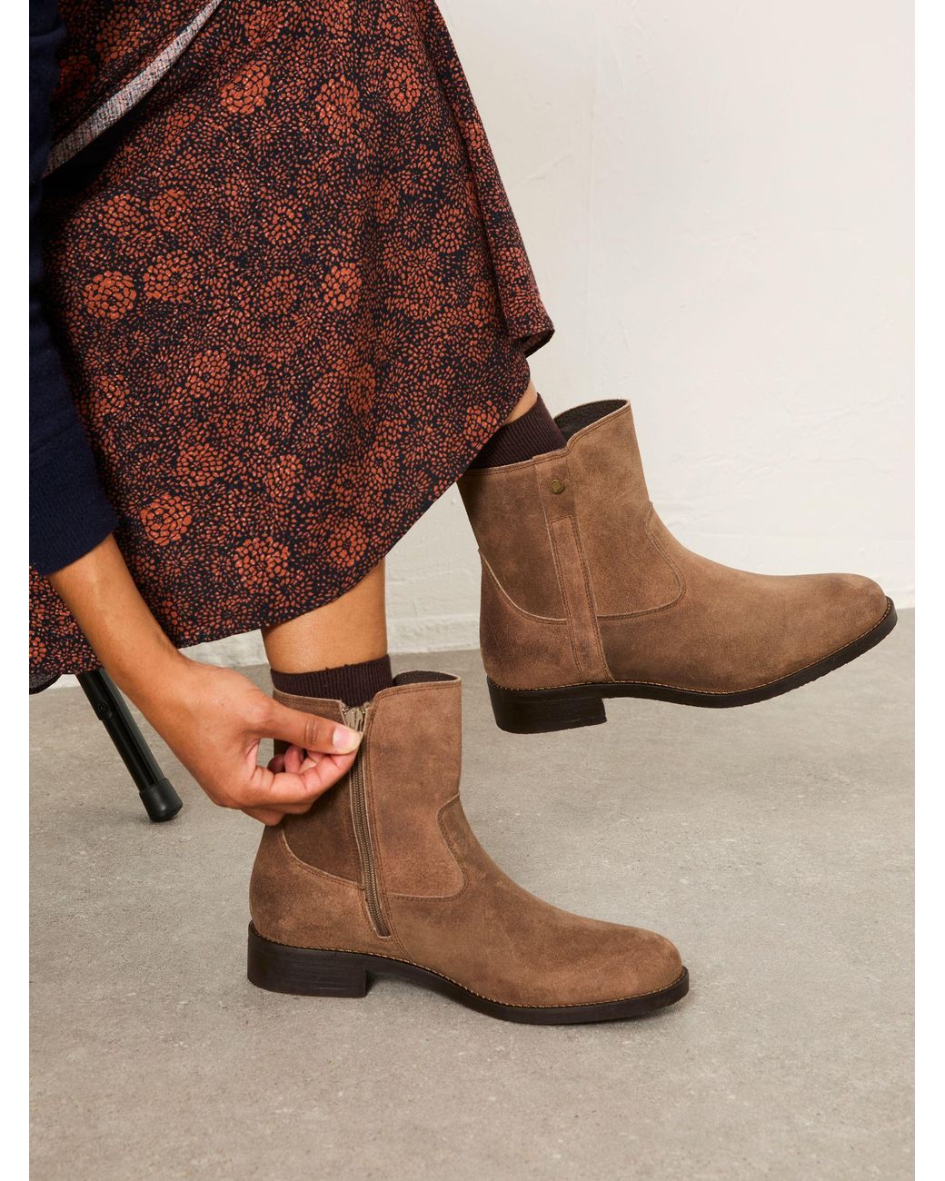 FatFace Brown August Ankle Boots