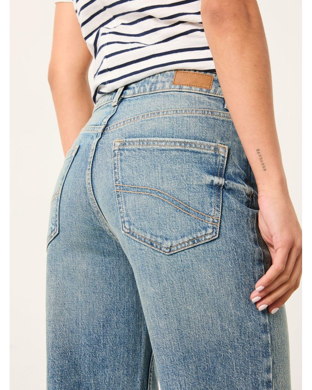 FatFace Blue Filby Relaxed Straight Jeans