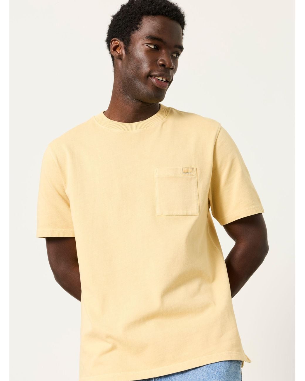FatFace Metallic Easton Relaxed Fit Patch Pocket Tshirt for men