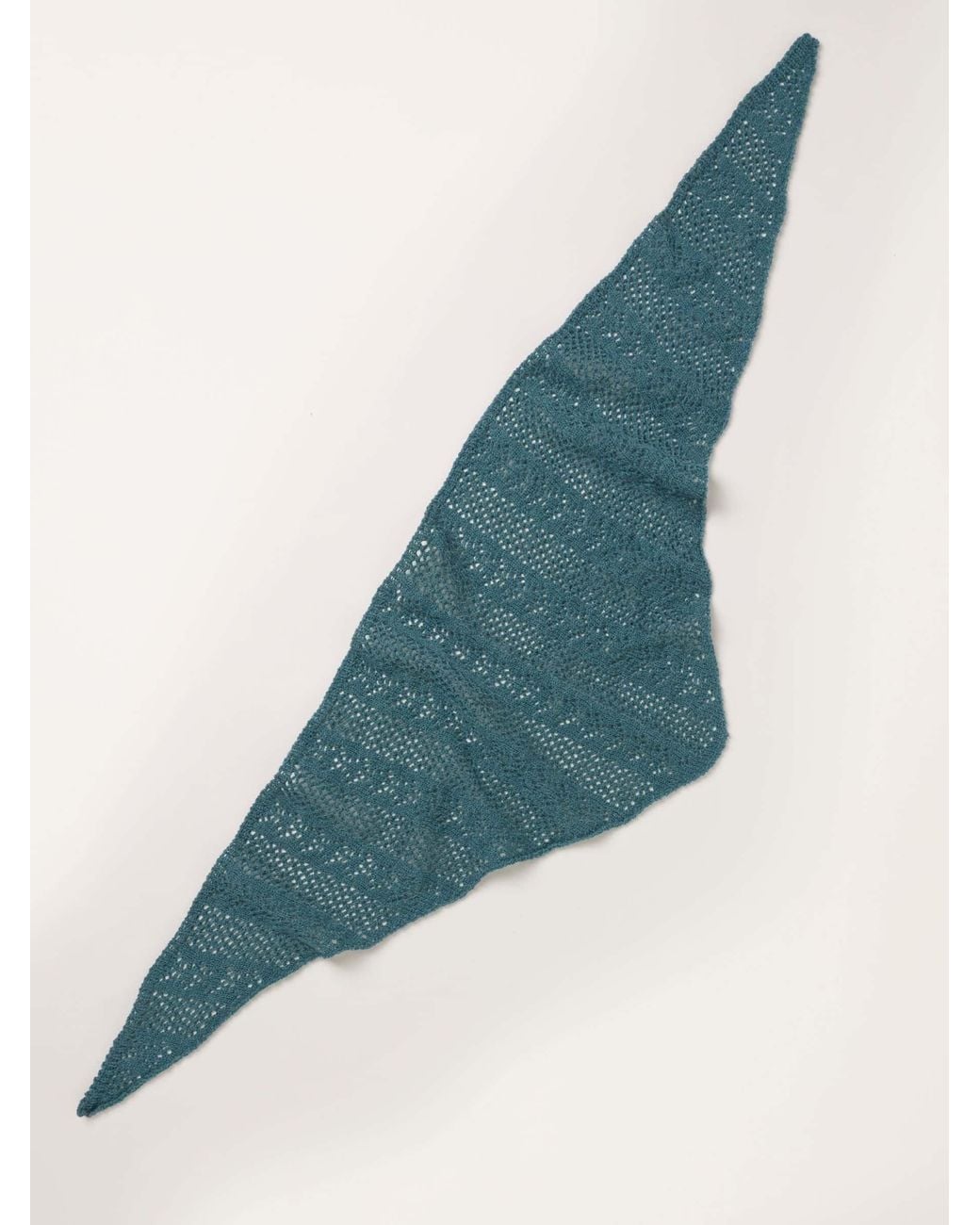 FatFace Blue Fatface Pointelle Triangle Scarf