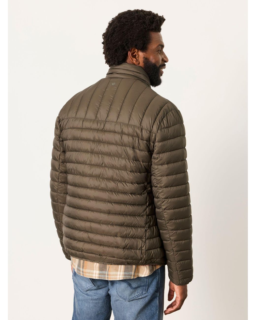 FatFace Brown Dartmouth Lightweight Quilted Jacket for men