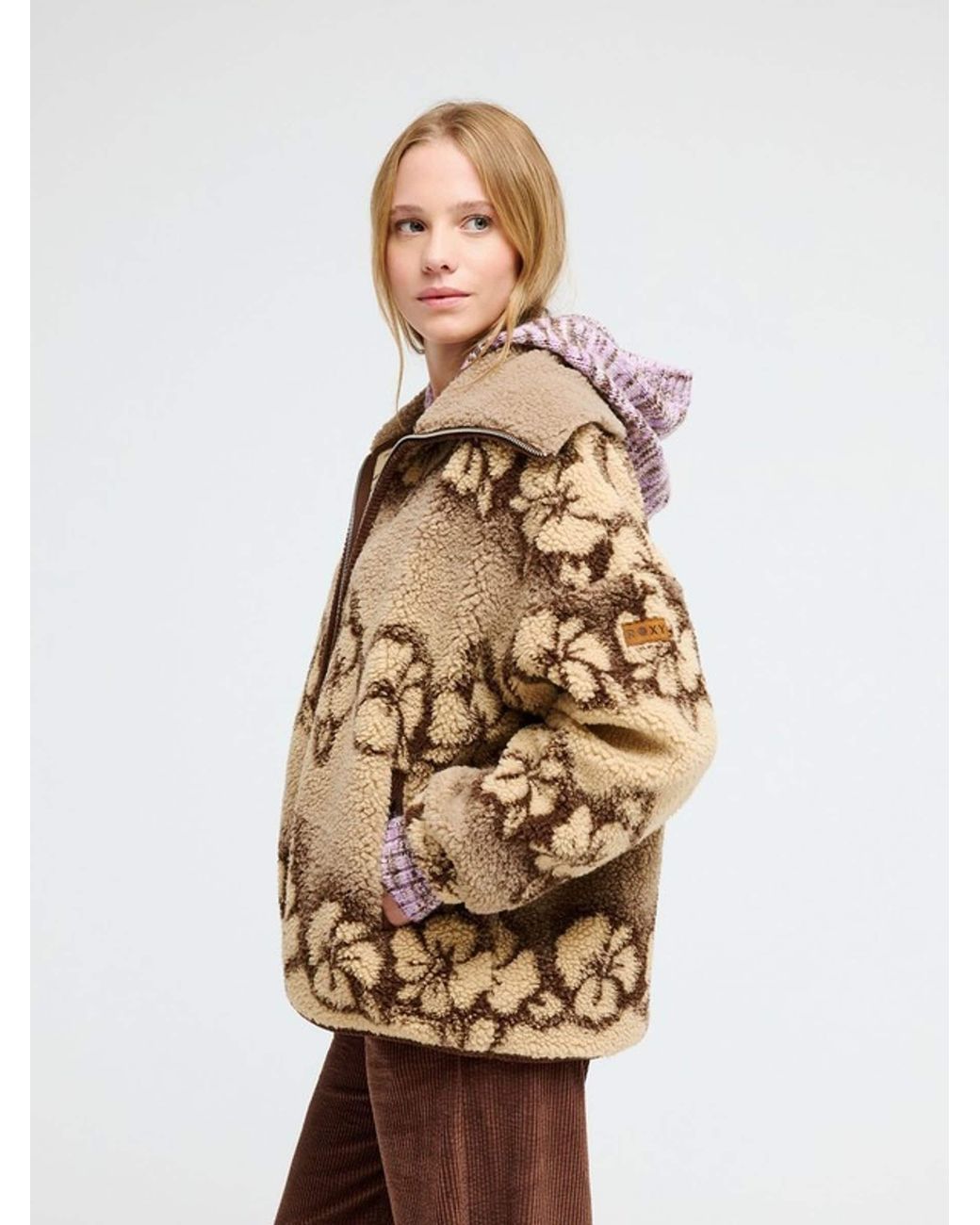 Roxy Natural Feels Like Winter Oversized Sherpa Zip Jacket