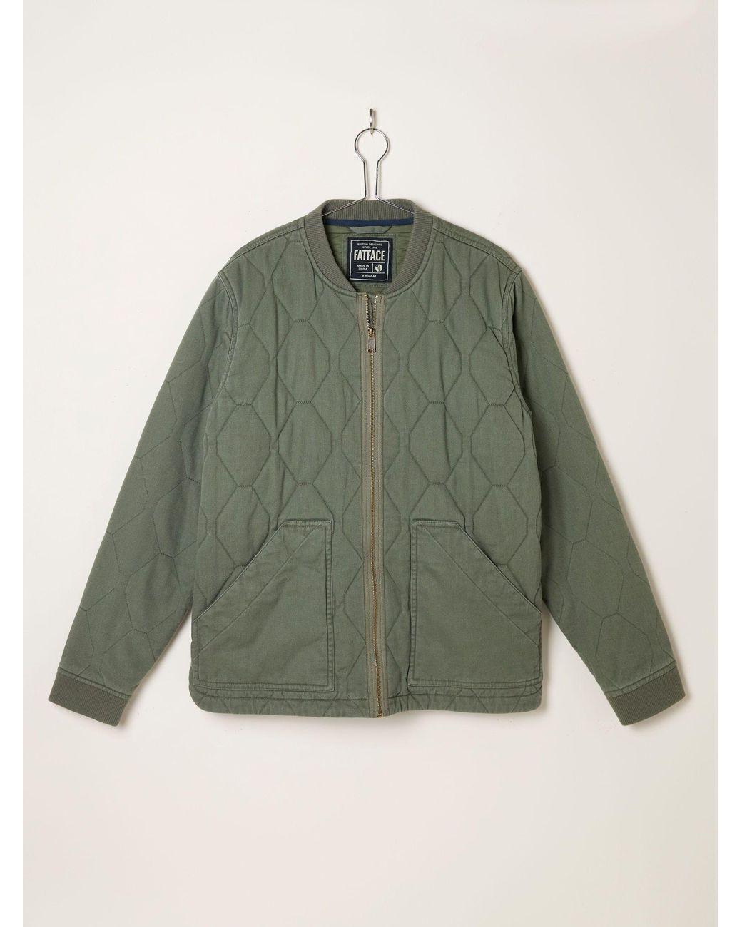 FatFace Natural Lambourn Quilted Jacket for men