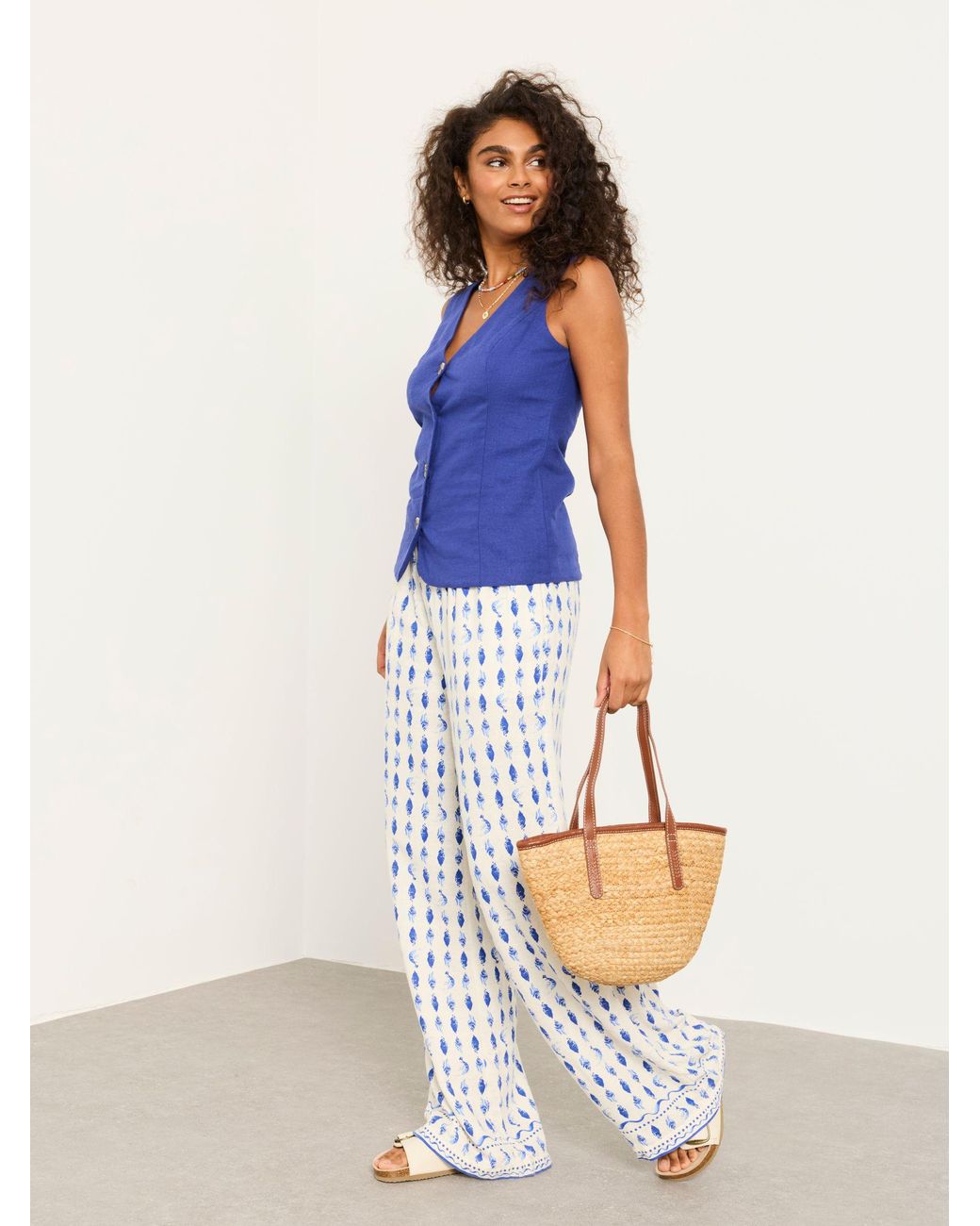 FatFace Blue Fatface Indie Waistcoat