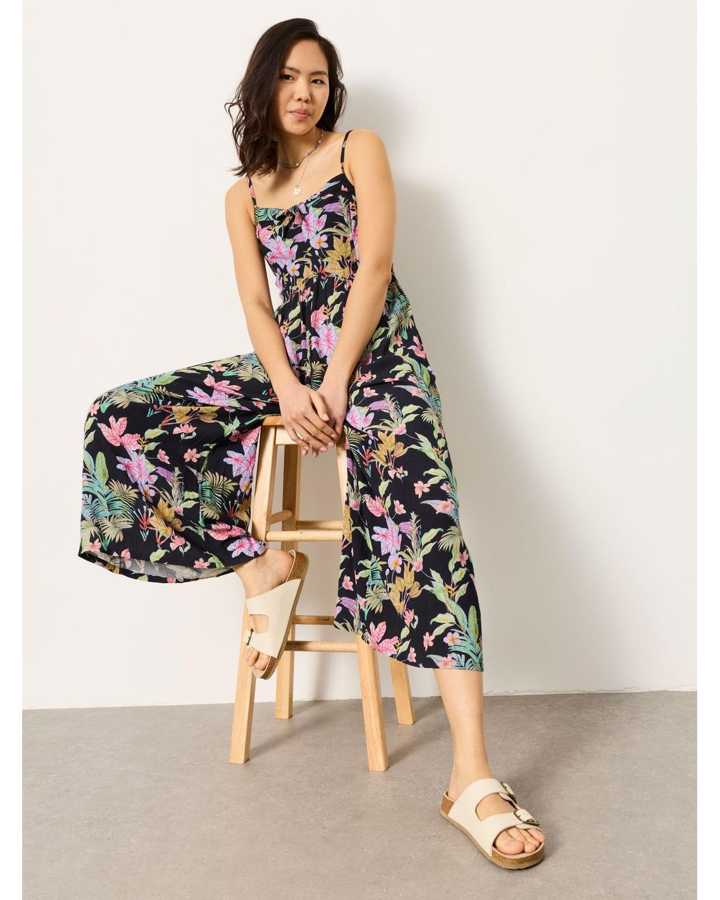 FatFace Green Salma Jumpsuit
