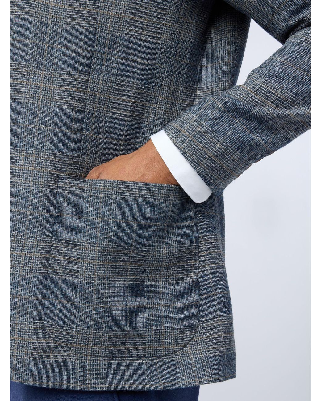 Ted Baker Blue Stone Check Jacket for men