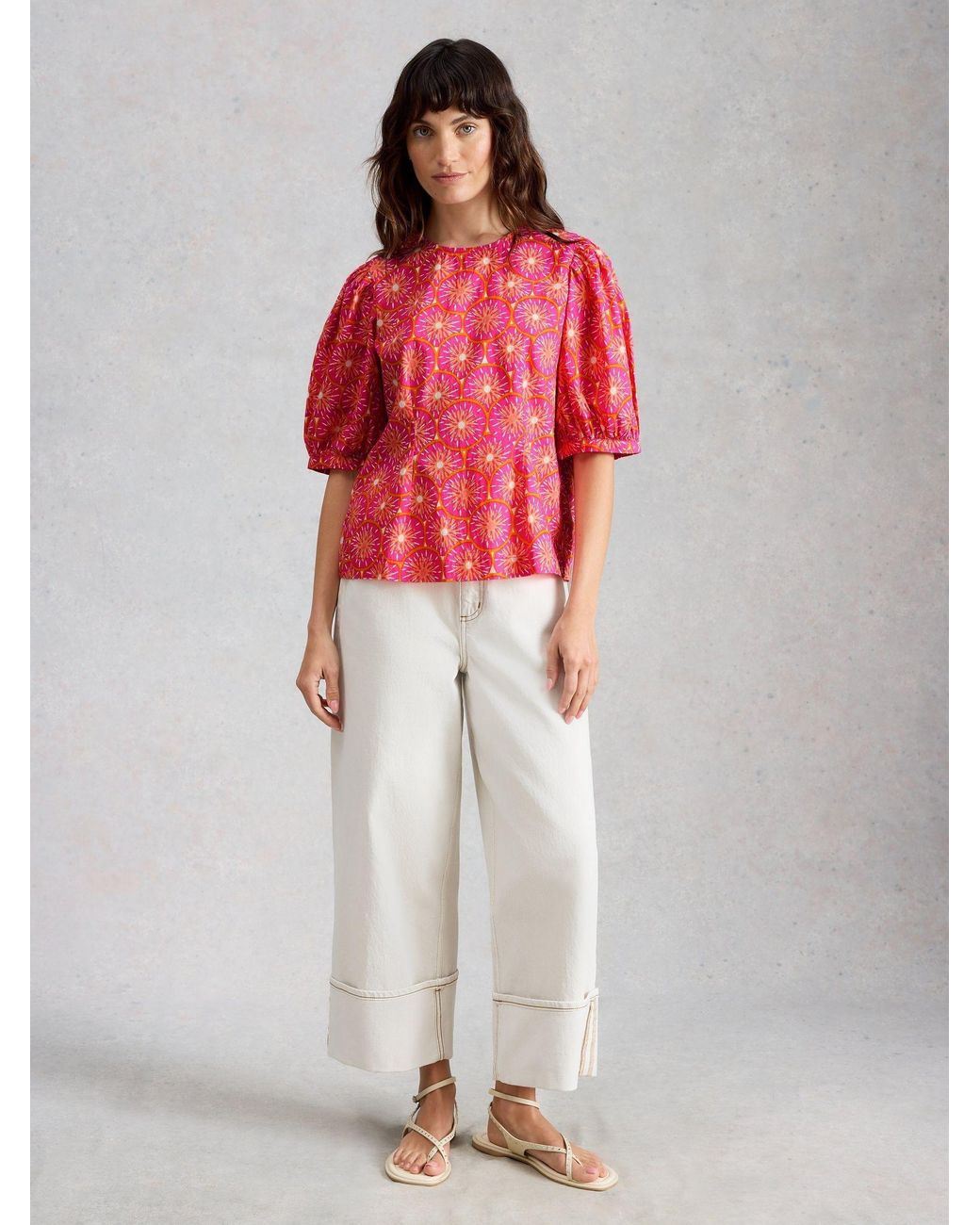 White Stuff Pink Natalie Shell Top
