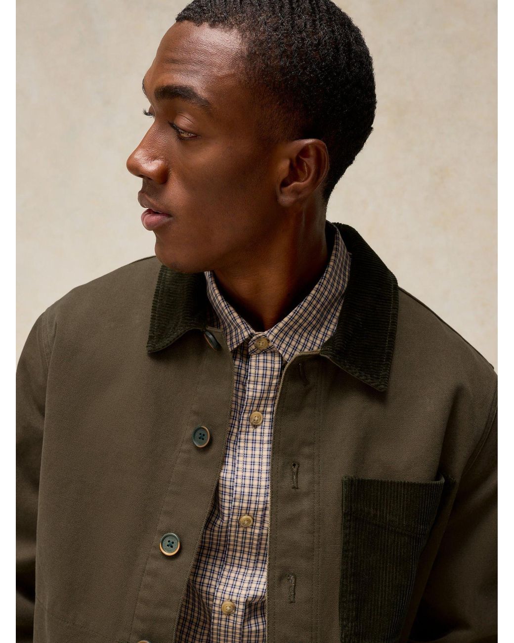 White Stuff Brown Westgate Cord Mix Jacket for men
