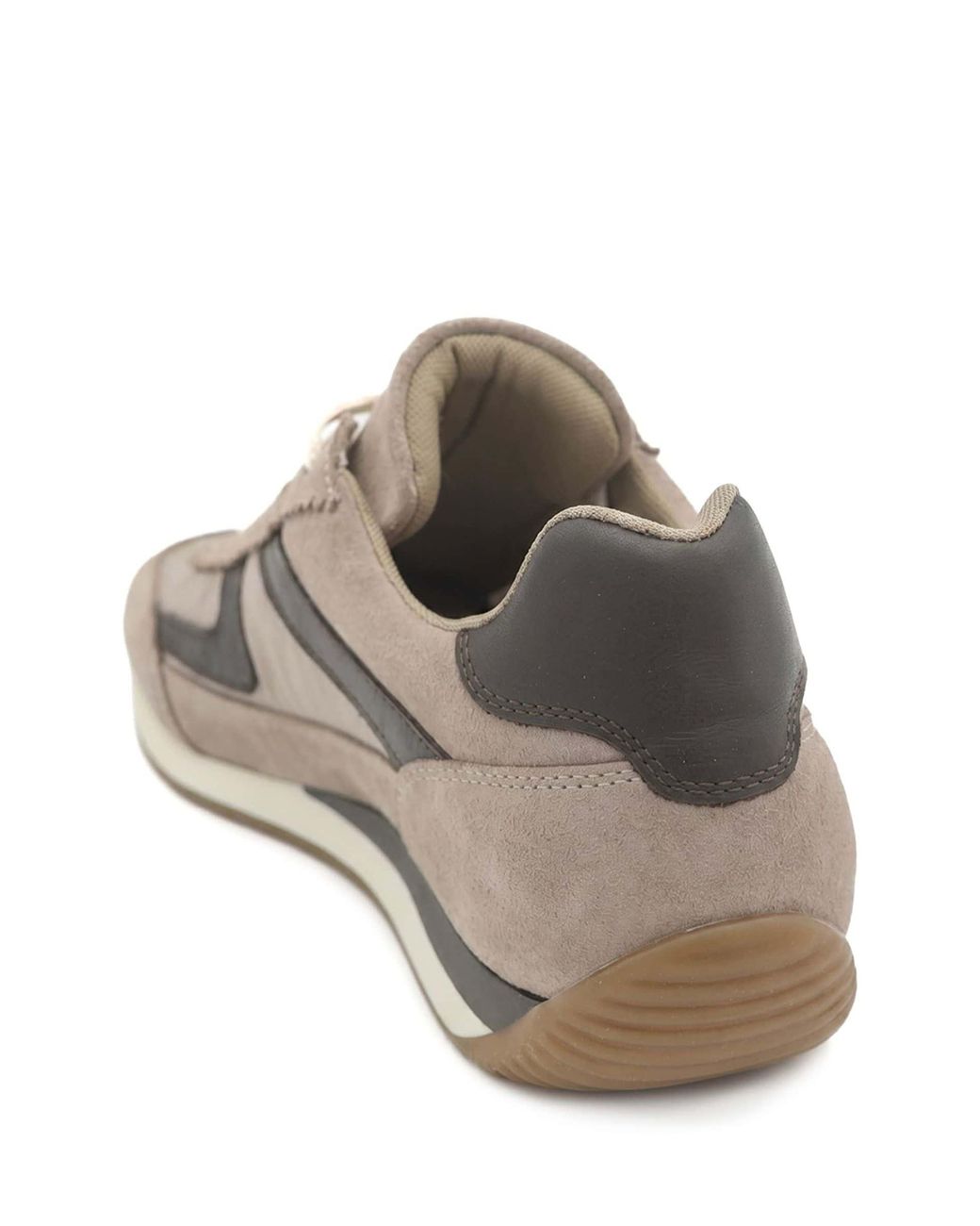 Jones Bootmaker Brown Aeries Leather Lace Up Trainers