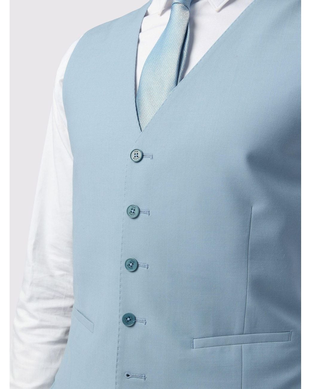 Ted Baker Blue Panama Waistcoat for men