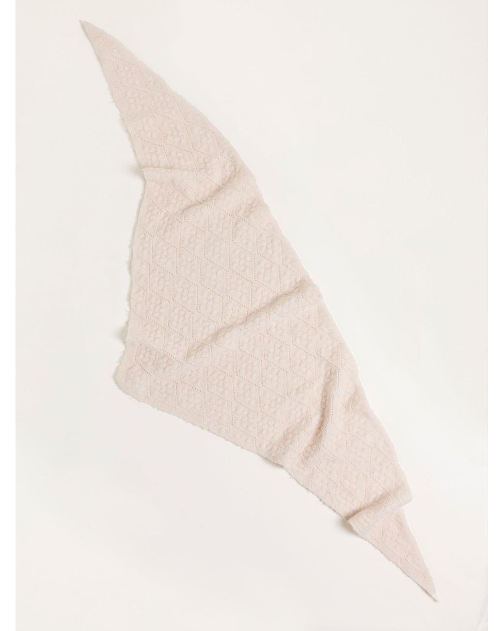 FatFace Natural Pointelle Triangle Scarf