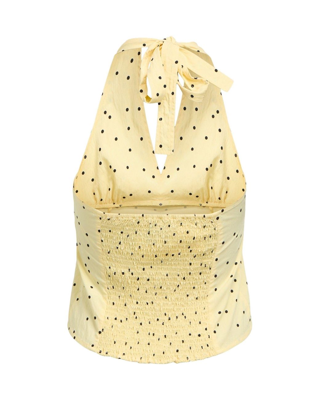Object Natural Polka Dot Halterneck Top