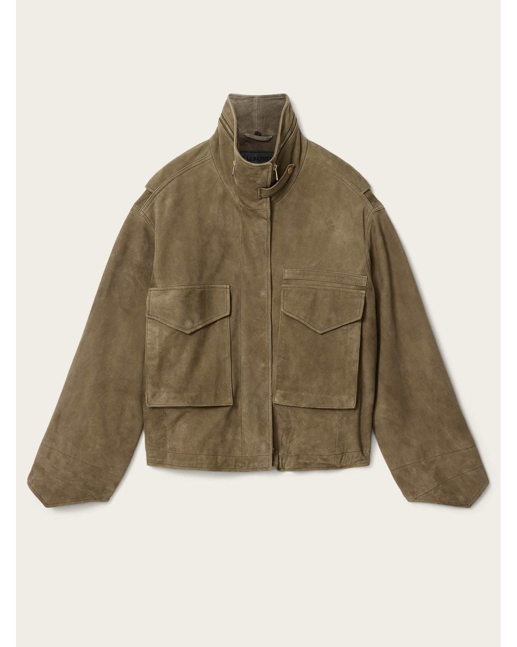 AllSaints Brown Allsaints Khaki Clay Jacket