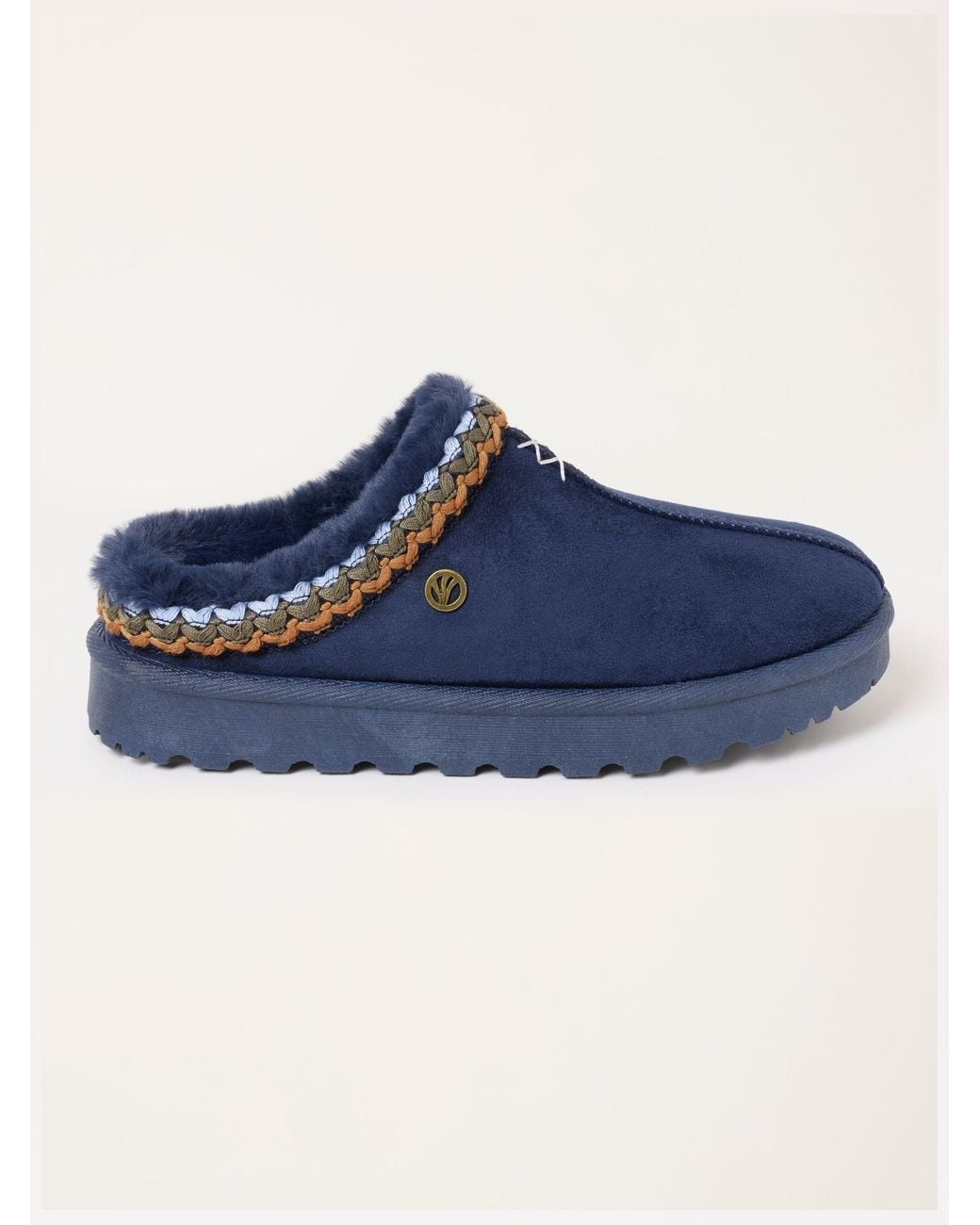 FatFace Blue Lyra Mule Slippers