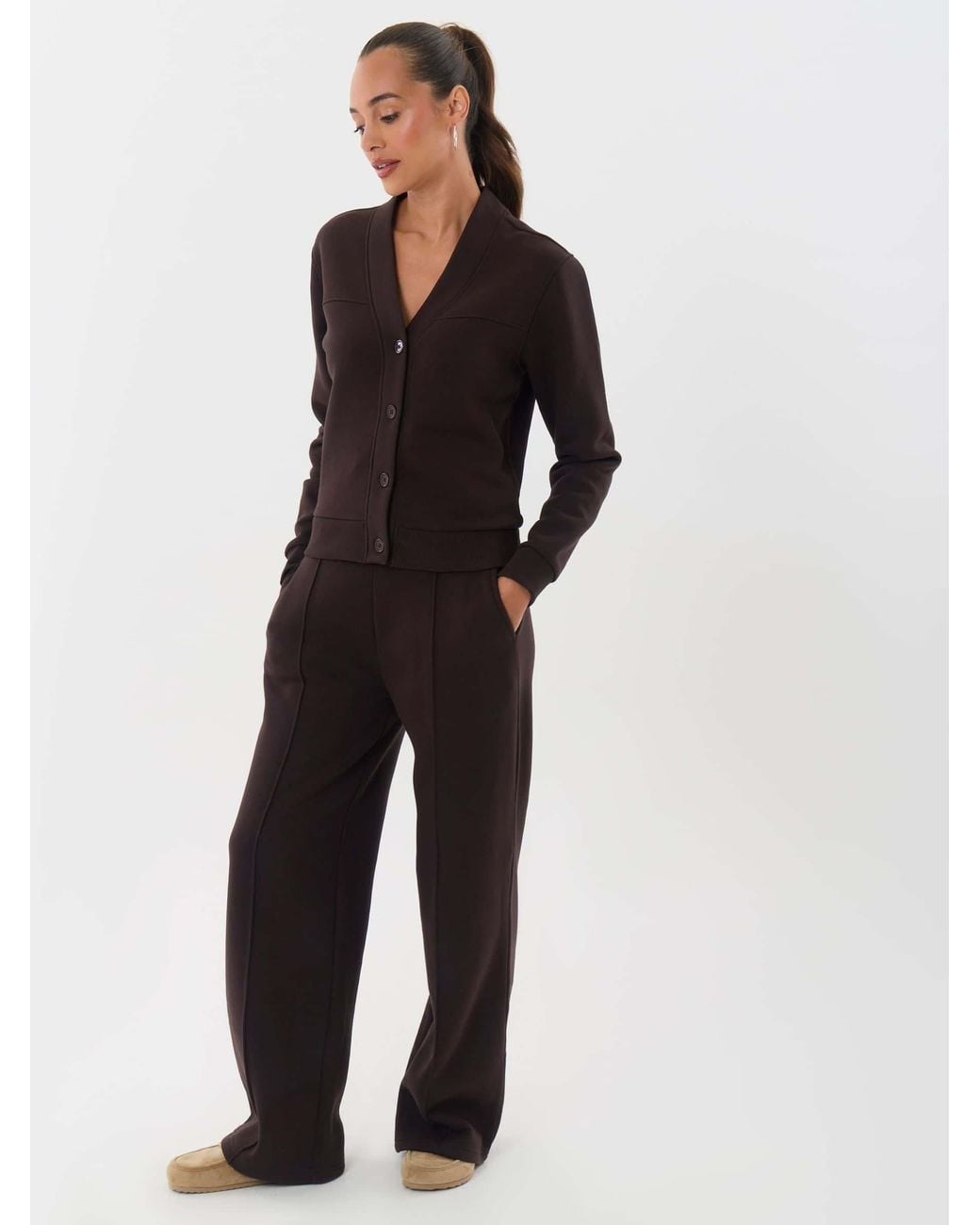 Threadbare Blue Petite Cardigan & Joggers Set