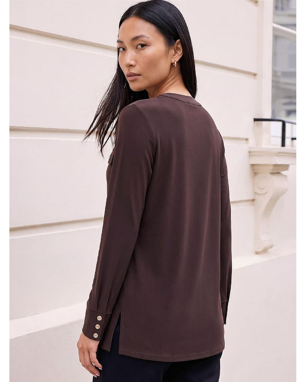 Pokit Romal Roman Pocket Detail Zip Top in Purple | Lyst